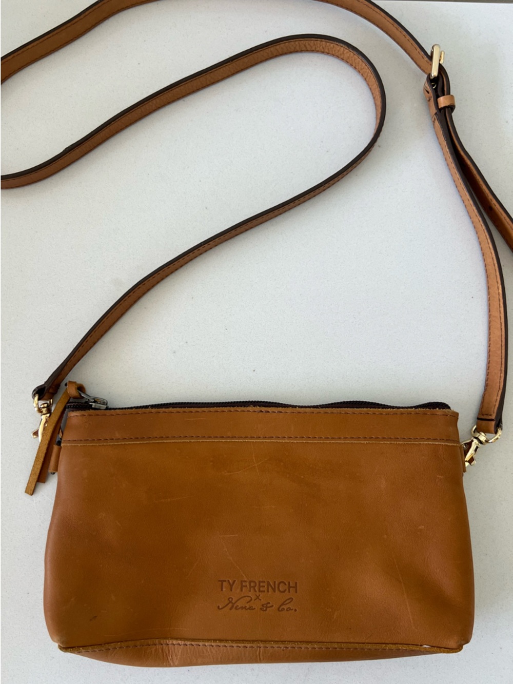 Nena & Co Leather Crossbody Bag in collaboration with Ty French
